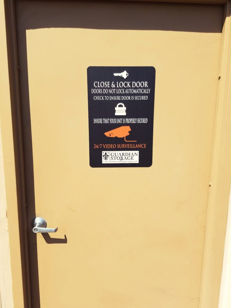 Guardian Storage self storage facility storage unit hallways locked and secured, protecting self storage units
