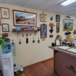 View our collection of California plein-air style paintings, antique locks, artisan vases and Spanish tiles!